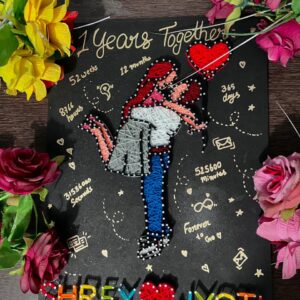 Adorable String Art Couple