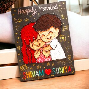 Adorable String Art Couple