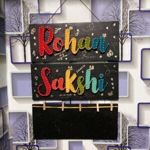 Beautiful Name String Art With Photo Clips