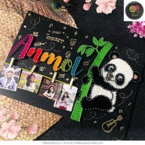 Panda With Photos Clips String Art
